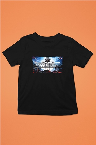 Star Wars: Battlefront Siyah Unisex Çocuk Tişört