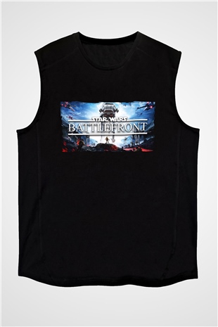 Star Wars: Battlefront Siyah Unisex Kolsuz Tişört