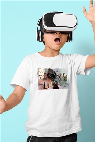 Star Wars Beyaz Unisex Çocuk Tişört