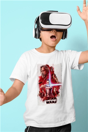 Star Wars Beyaz Unisex Çocuk Tişört
