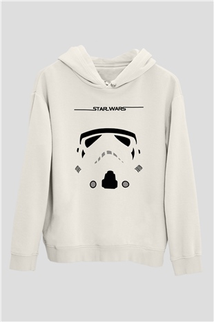 Star Wars Beyaz Unisex Hoodie