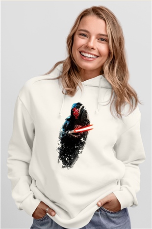 Star Wars Beyaz Unisex Hoodie