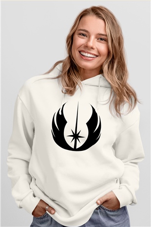 Star Wars Beyaz Unisex Hoodie