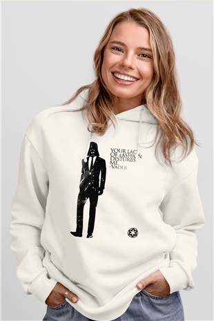 Star Wars Beyaz Unisex Hoodie