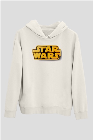 Star Wars Beyaz Unisex Hoodie