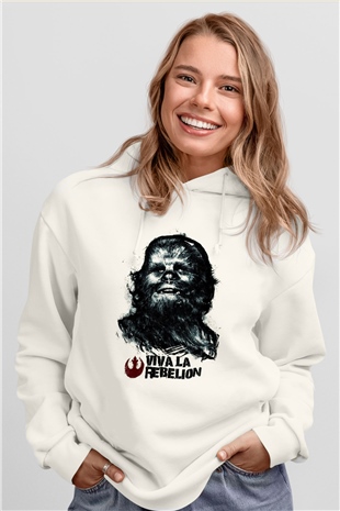 Star Wars Beyaz Unisex Hoodie