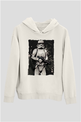 Star Wars Beyaz Unisex Hoodie