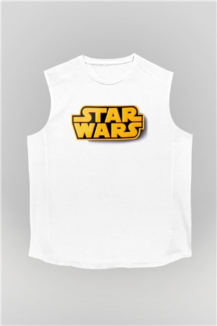Star Wars Beyaz Unisex Kolsuz Tişört