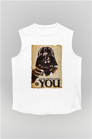 Star Wars Beyaz Unisex Kolsuz Tişört