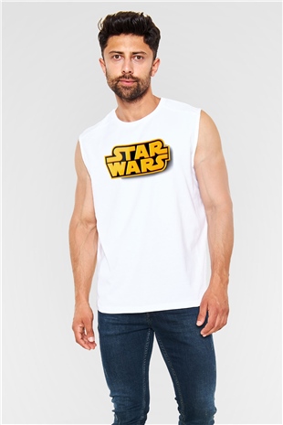 Star Wars Beyaz Unisex Kolsuz Tişört