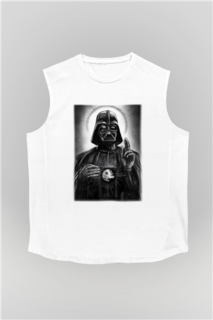 Star Wars Beyaz Unisex Kolsuz Tişört
