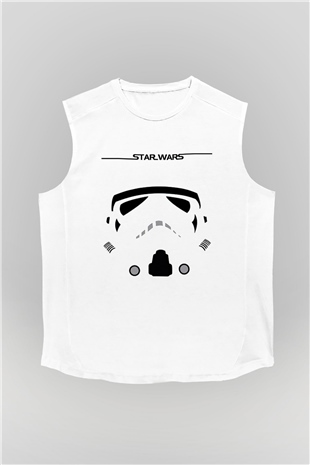 Star Wars Beyaz Unisex Kolsuz Tişört