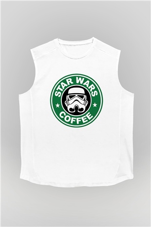 Star Wars Beyaz Unisex Kolsuz Tişört