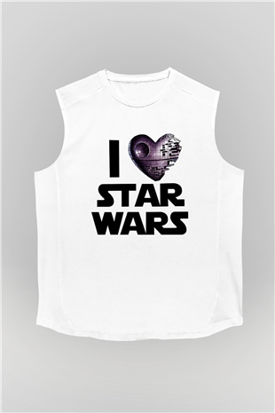 Star Wars Beyaz Unisex Kolsuz Tişört