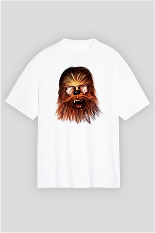 Star Wars Beyaz Unisex Oversize Tişört T-Shirt