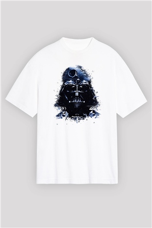 Star Wars Beyaz Unisex Oversize Tişört T-Shirt