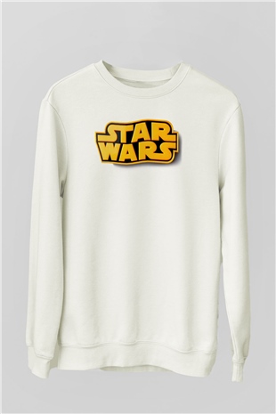 Star Wars Beyaz Unisex Sweatshirt