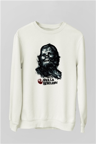 Star Wars Beyaz Unisex Sweatshirt