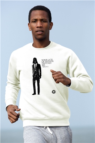 Star Wars Beyaz Unisex Sweatshirt