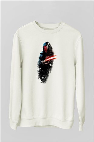 Star Wars Beyaz Unisex Sweatshirt