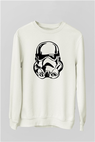 Star Wars Beyaz Unisex Sweatshirt