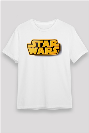 Star Wars Beyaz Unisex Tişört T-Shirt