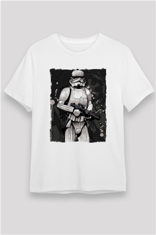 Star Wars Beyaz Unisex Tişört T-Shirt