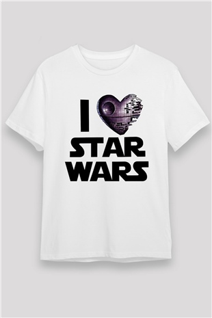 Star Wars Beyaz Unisex Tişört T-Shirt