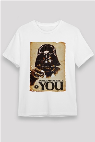 Star Wars Beyaz Unisex Tişört T-Shirt