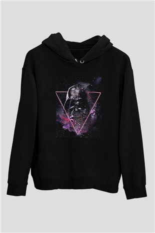 Star Wars (Dart Vader) Baskılı Unisex Siyah Hoodie