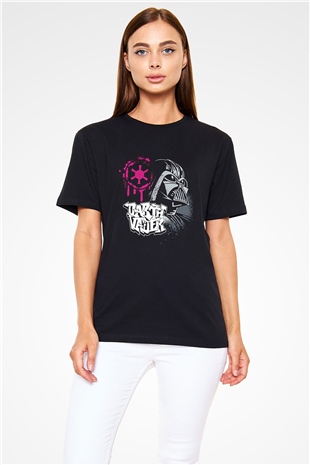 Star Wars (Dart Vader) Baskılı Unisex Siyah Tişört - Tshirt