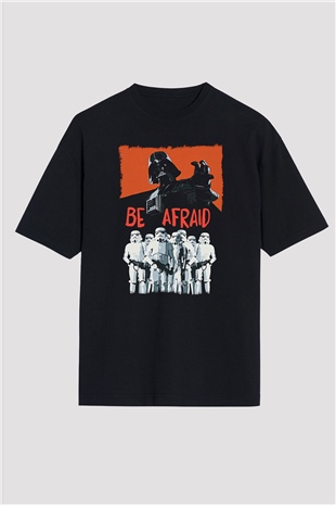 Star Wars (Dart Vader) Baskılı Unisex Siyah Oversize Tişört - Tshirt
