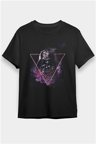 Star Wars (Dart Vader) Baskılı Unisex Siyah Tişört - Tshirt