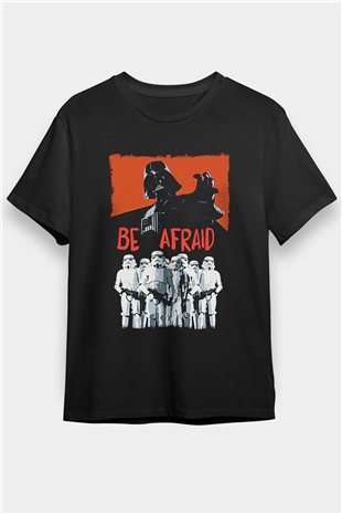 Star Wars (Dart Vader) Baskılı Unisex Siyah Tişört - Tshirt