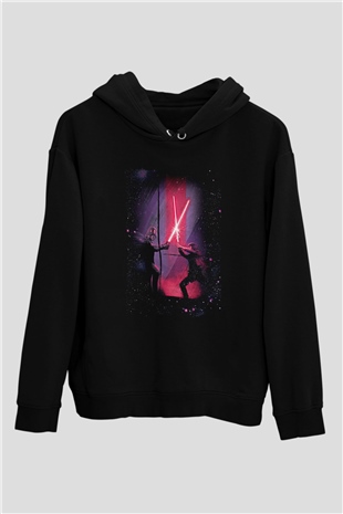Star Wars (Dart Vader) Baskılı Unisex Siyah Hoodie
