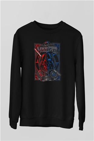 Star Wars (Dart Vader) Baskılı Unisex Siyah Sweatshirt
