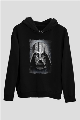 Star Wars (Dart Vader) Baskılı Unisex Siyah Hoodie