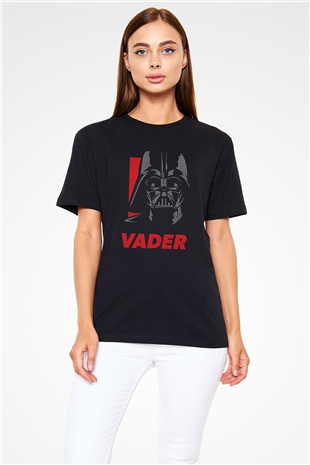 Star Wars (Dart Vader) Baskılı Unisex Siyah Tişört - Tshirt