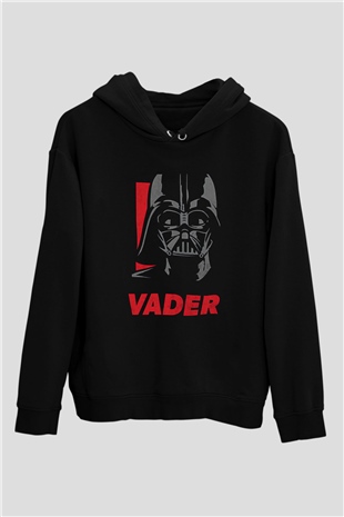 Star Wars (Dart Vader) Baskılı Unisex Siyah Hoodie
