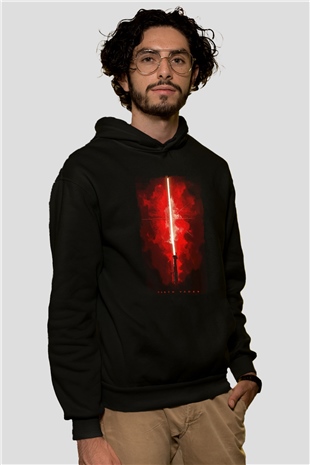 Star Wars (Dart Vader) Baskılı Unisex Siyah Hoodie