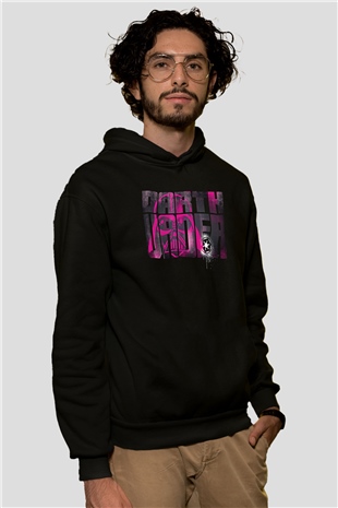 Star Wars (Dart Vader) Baskılı Unisex Siyah Hoodie