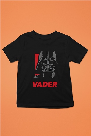 Star Wars (Dart Vader) Baskılı Unisex Siyah Çocuk Tişört - Tshirt