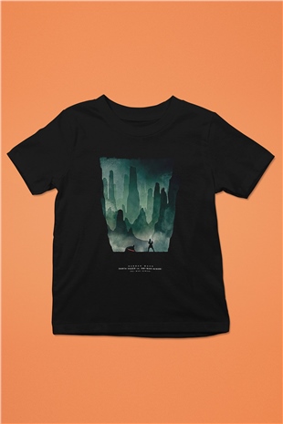 Star Wars (Dart Vader) Baskılı Unisex Siyah Çocuk Tişört - Tshirt