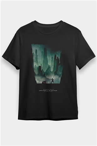 Star Wars (Dart Vader) Baskılı Unisex Siyah Tişört - Tshirt