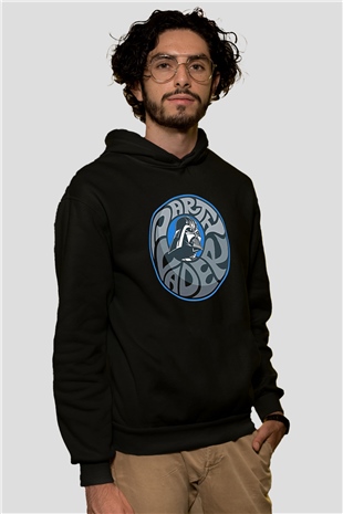 Star Wars (Dart Vader) Baskılı Unisex Siyah Hoodie