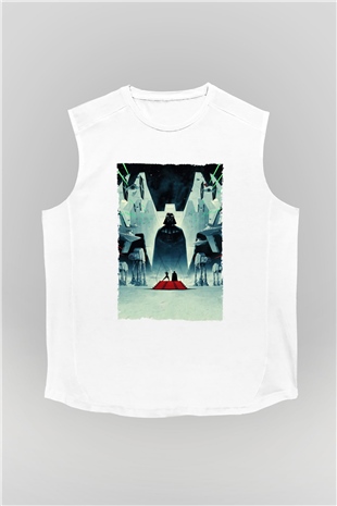 Star Wars İmparatorun Dönüşü (The Empire Strikes Back) Baskılı Beyaz Unisex Kolsuz Tshirt