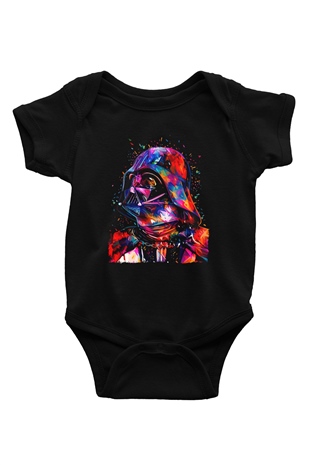 Star Wars Siyah Bebek Body - Zıbın