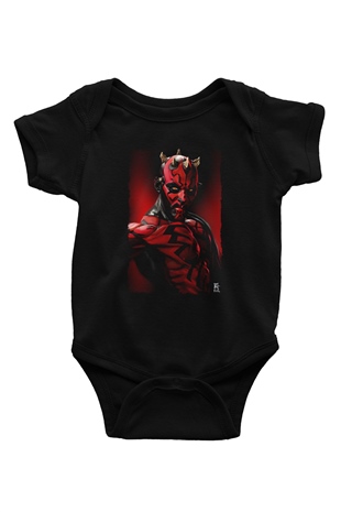 Star Wars Siyah Bebek Body - Zıbın