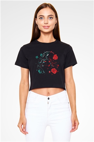 Star Wars Siyah Crop Top Tişört