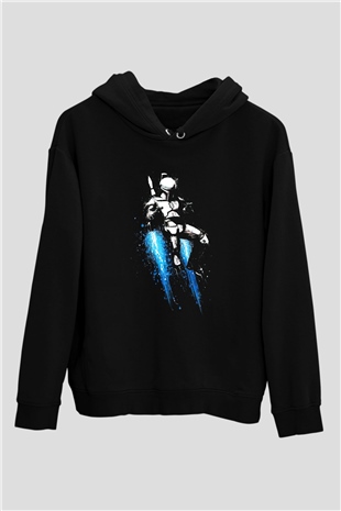 Star Wars Siyah Unisex Kapşonlu Sweatshirt